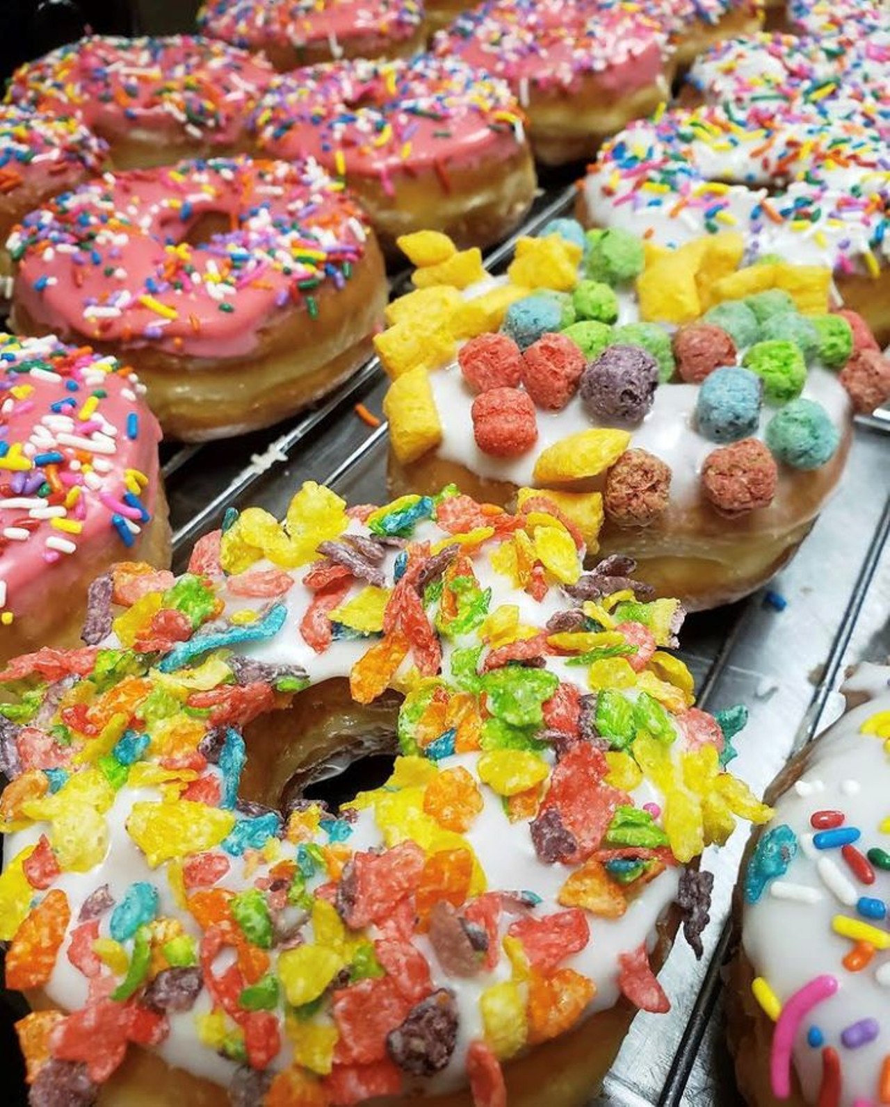 Donuts To Go 
1414 W. First St., Sanford,407-878-2856
Hot coffee and fresh, homemade donuts are available every day at Donuts To Go. Check out their Fruity Pebbles, Cap&#146;n Crunch, or classic sprinkled donuts. 
Photo via Donuts To Go/Instagram