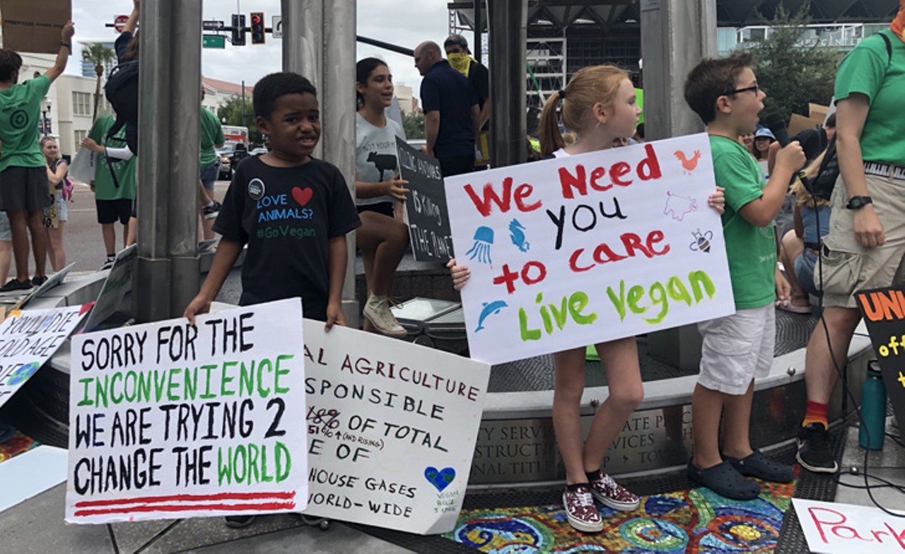 The best signs and the most passionate protesters from Orlando's climate strike