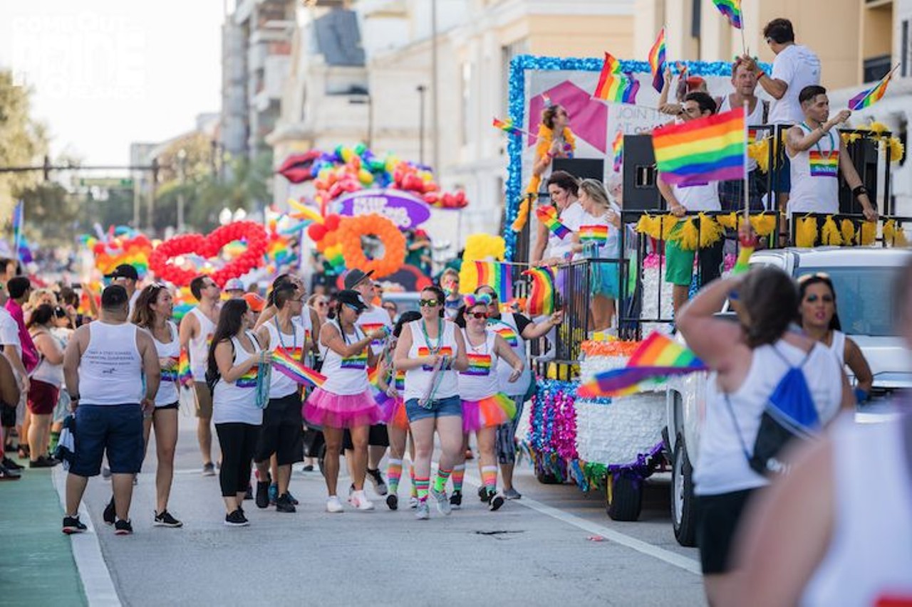 Saturday, Oct. 13 
Come Out with Pride
Central Florida's largest LGBTQ festival and parade, with tons of vendors, live music and more.
noon; Lake Eola Park, 200 E. Robinson St.; free  comeoutwithpride.com
Photo via Orlando Pride/Facebook