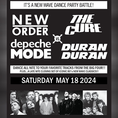 The Cure vs. Depeche Mode vs. New Order vs. Duran Duran: A New Wave Dance Party