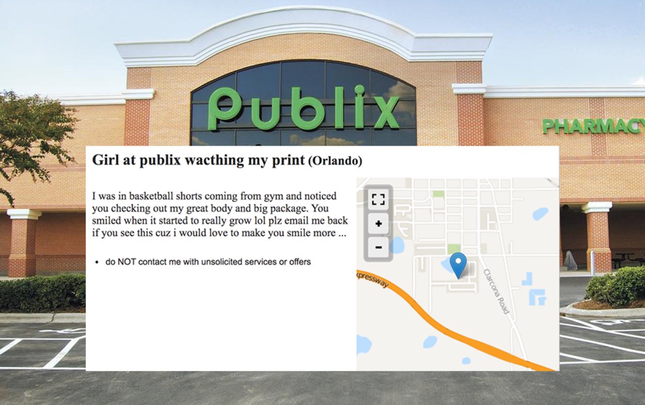 The funniest, creepiest 'missed connections' posted on Craigslist from Publix stores in Florida