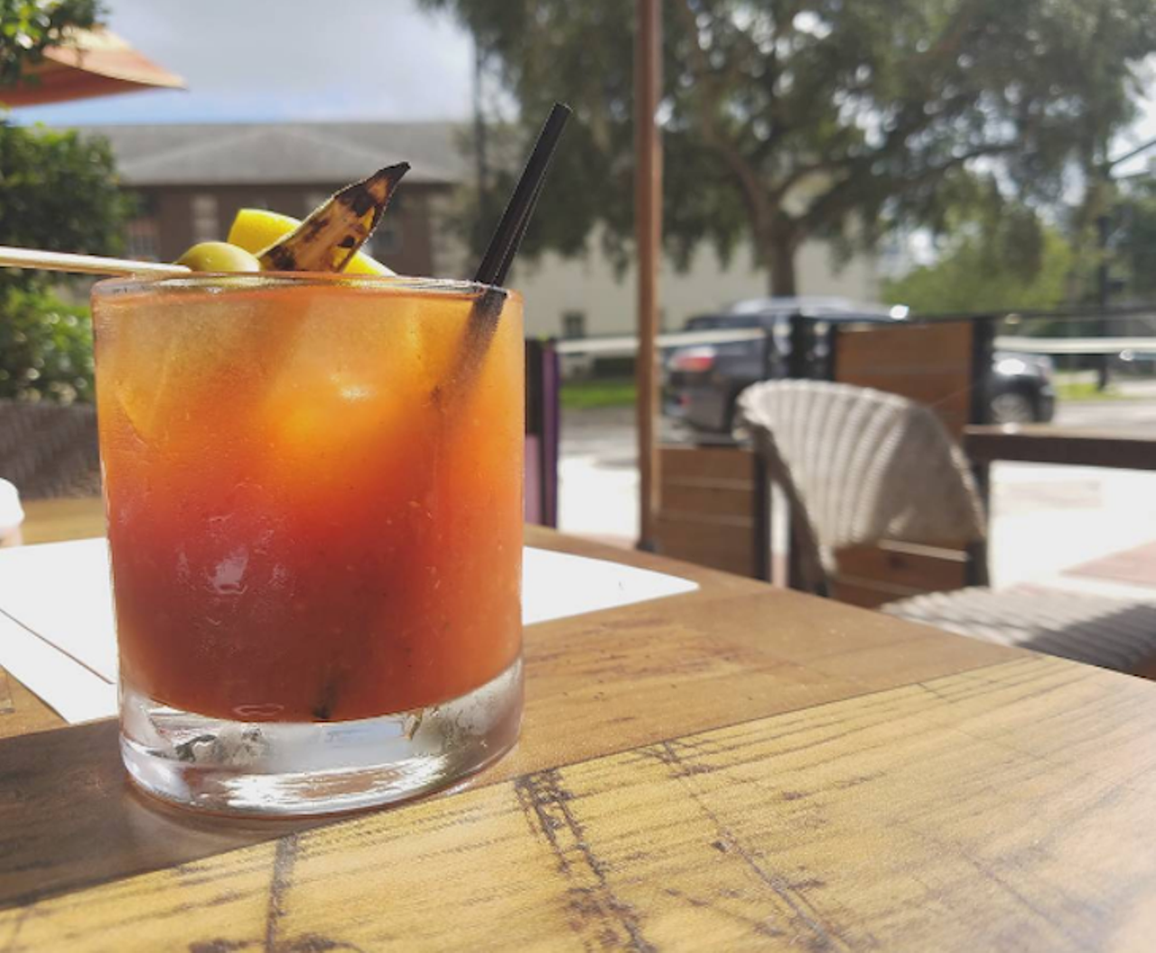 Soco Thornton Park
629 E. Central Blvd. | 407-849-1800
At Soco, you can go OG with your Bloody Mary, but we highly recommend raising the stakes with the Caesar&#151;a whirlwind of vodka, clamato, horseradish, Sriracha and OBC Dry Porter. 
Photo via onedrunkgirl/Instagram