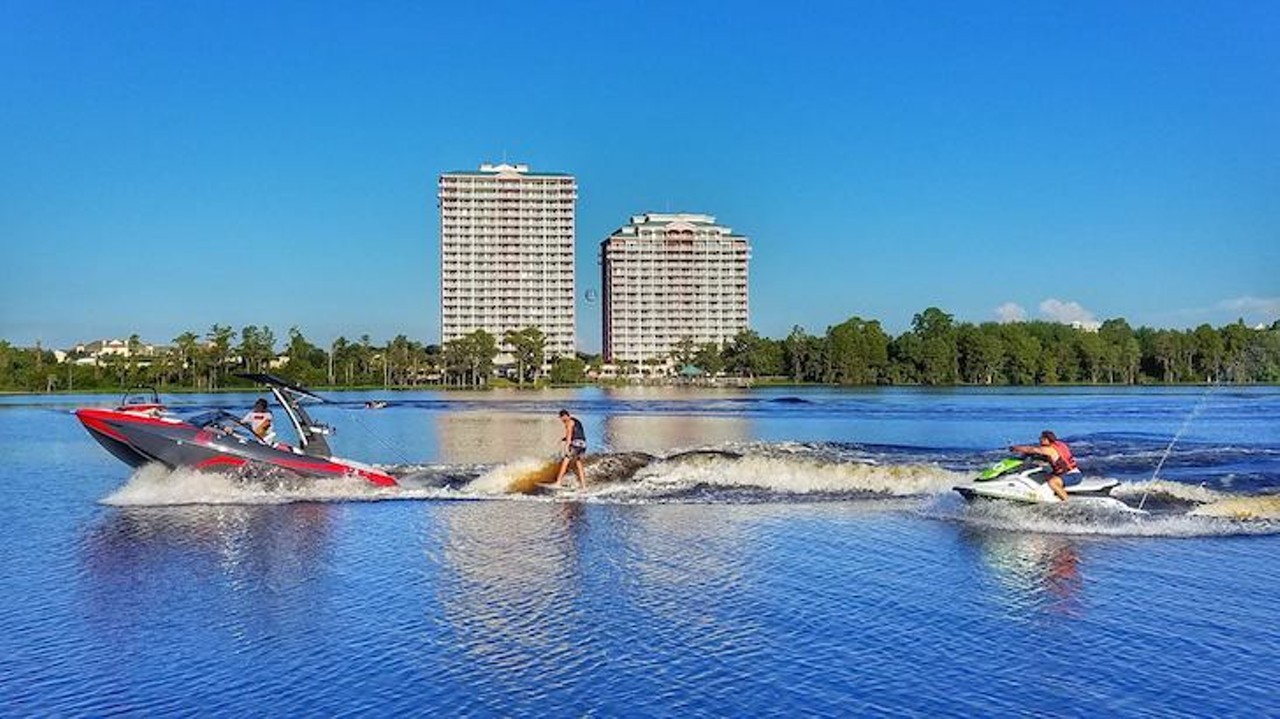 Buena Vista Watersports 
13245 Lake Bryan Drive, FL 32821, 407-239-6939
Rent a boat, a paddleboard, a kayak or jet ski for the day at Buena Vista Watersports, the perfect place to socially distance with your quarantine partners and have fun on the water. Call ahead to make reservations for the equipment you want to rent. 
Photo via Buena Vista Watersports/Facebook