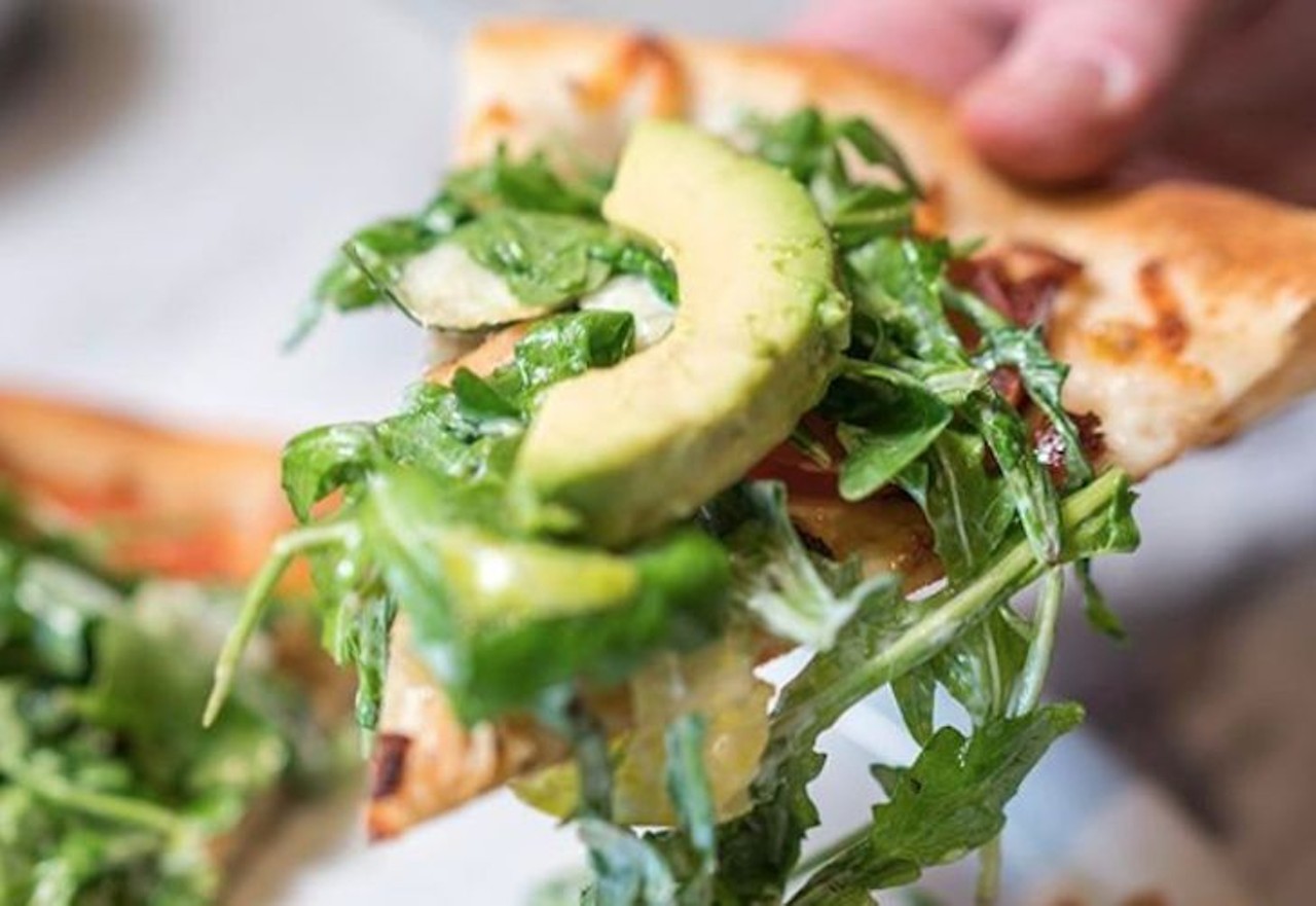 California Club Pizza
Multiple locations 
Sometimes you gotta relive your mall-bound youth with the CPK California Club Pizza: bacon, grilled chicken and mozzarella, topped with avocado, arugula, tomatoes, basil and lemon-pepper mayo. 
Photo via Instagram/California Pizza Kitchen

