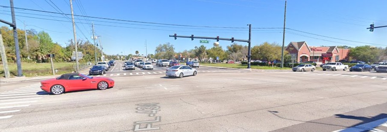 434 & N. Ronald Reagan Boulevard
The Sunrail crossing made this already disastrous intersection even worse.