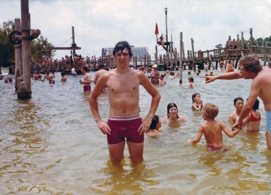 At the River Country water park at Walt Disney World, 1977