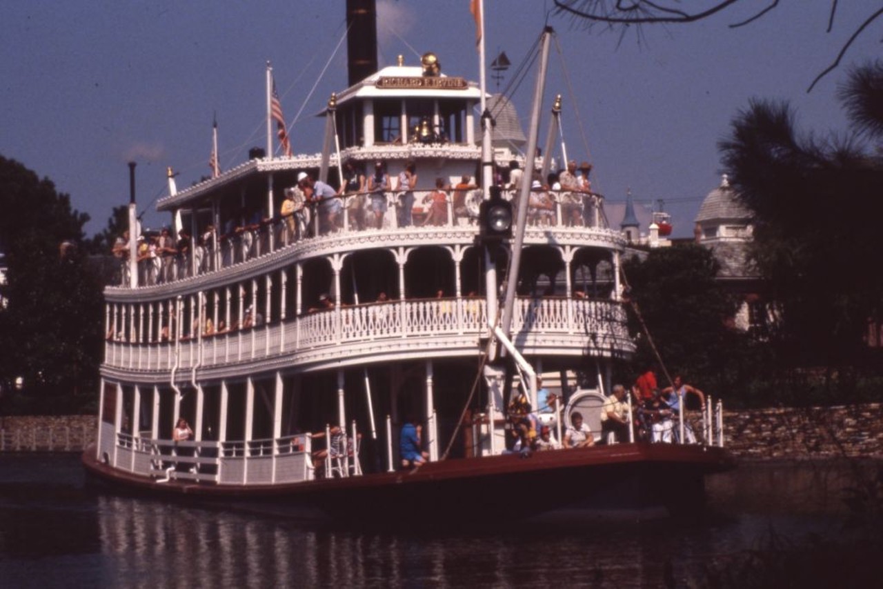 Paddle-wheel steamboat - Walt Disney World, Florida, 1981