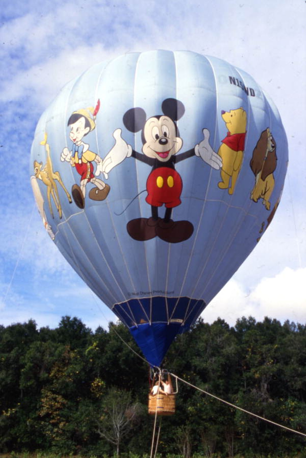 Hot air balloon at the Magic Kingdom amusement park in Orlando, Florida.