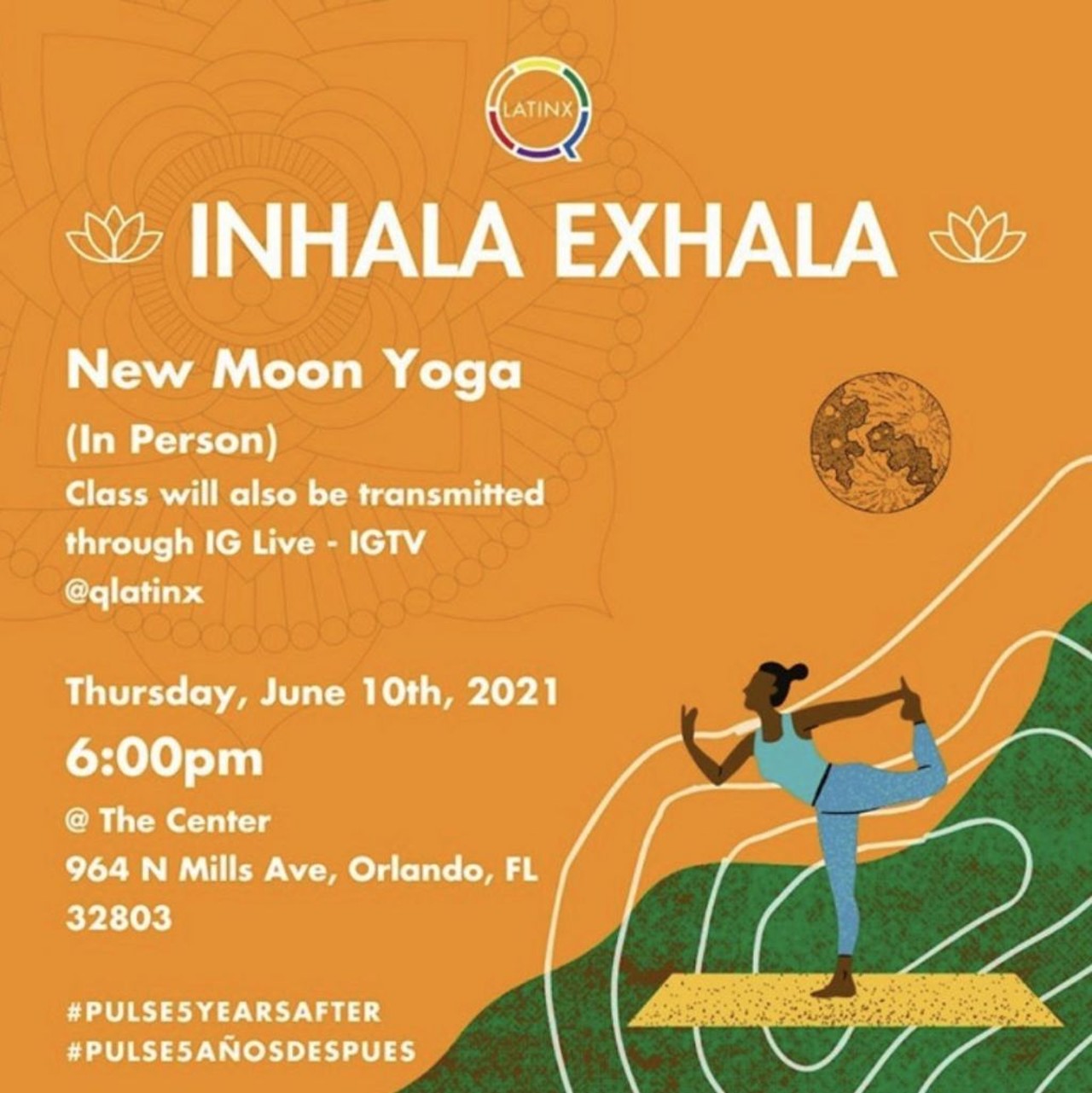 Inhala Exhala 
June 10th 6:00 p.m. 964 N Mills Avenue. 
Inhala Exhala is an event meant to bring the community together to practice restorative yoga, a way to acknowledge, channel, and transform your emotions. 
Photo via Qlatinx/Instagram