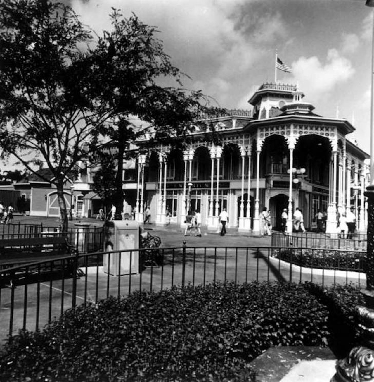 View of building at the Magic Kingdom (1971).