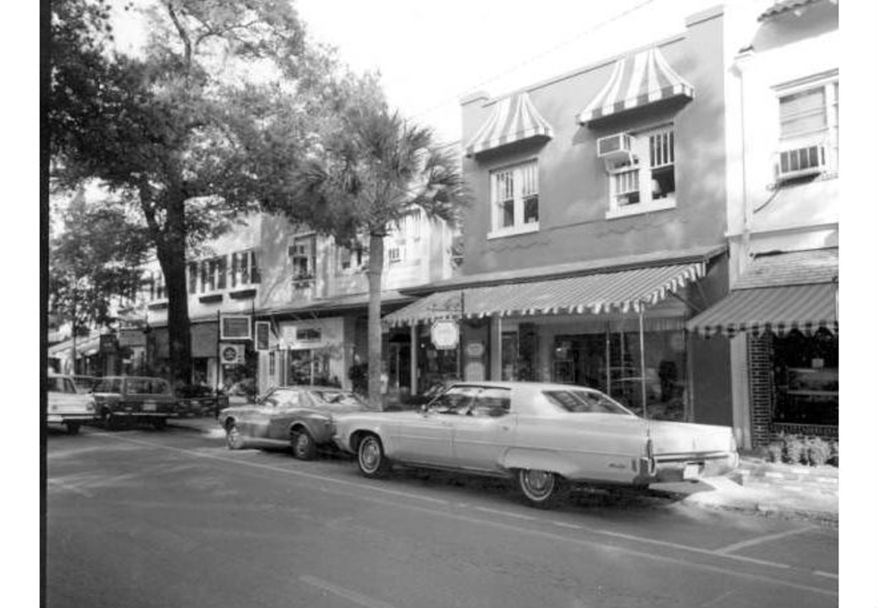Park Avenue storefronts, 1973