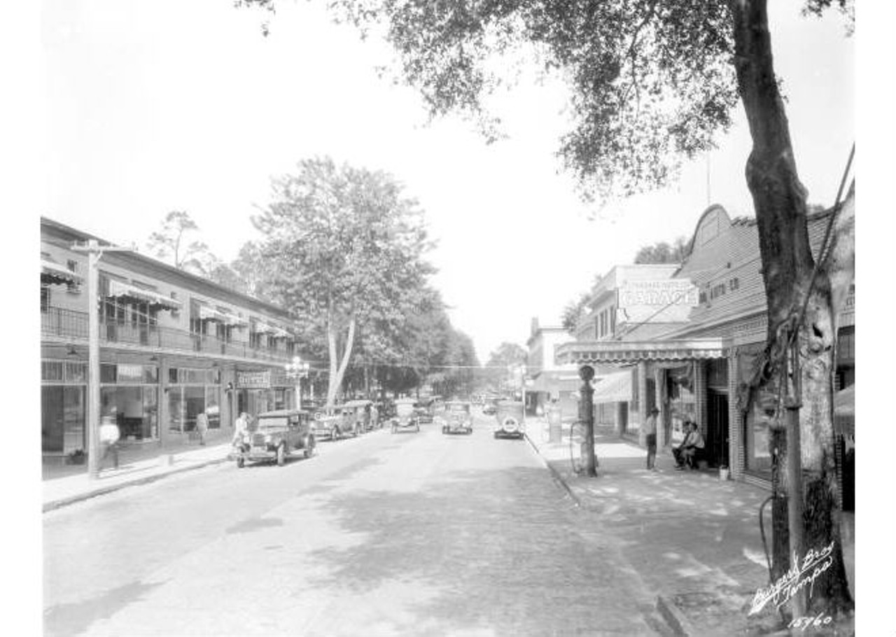 View down a street, 1925