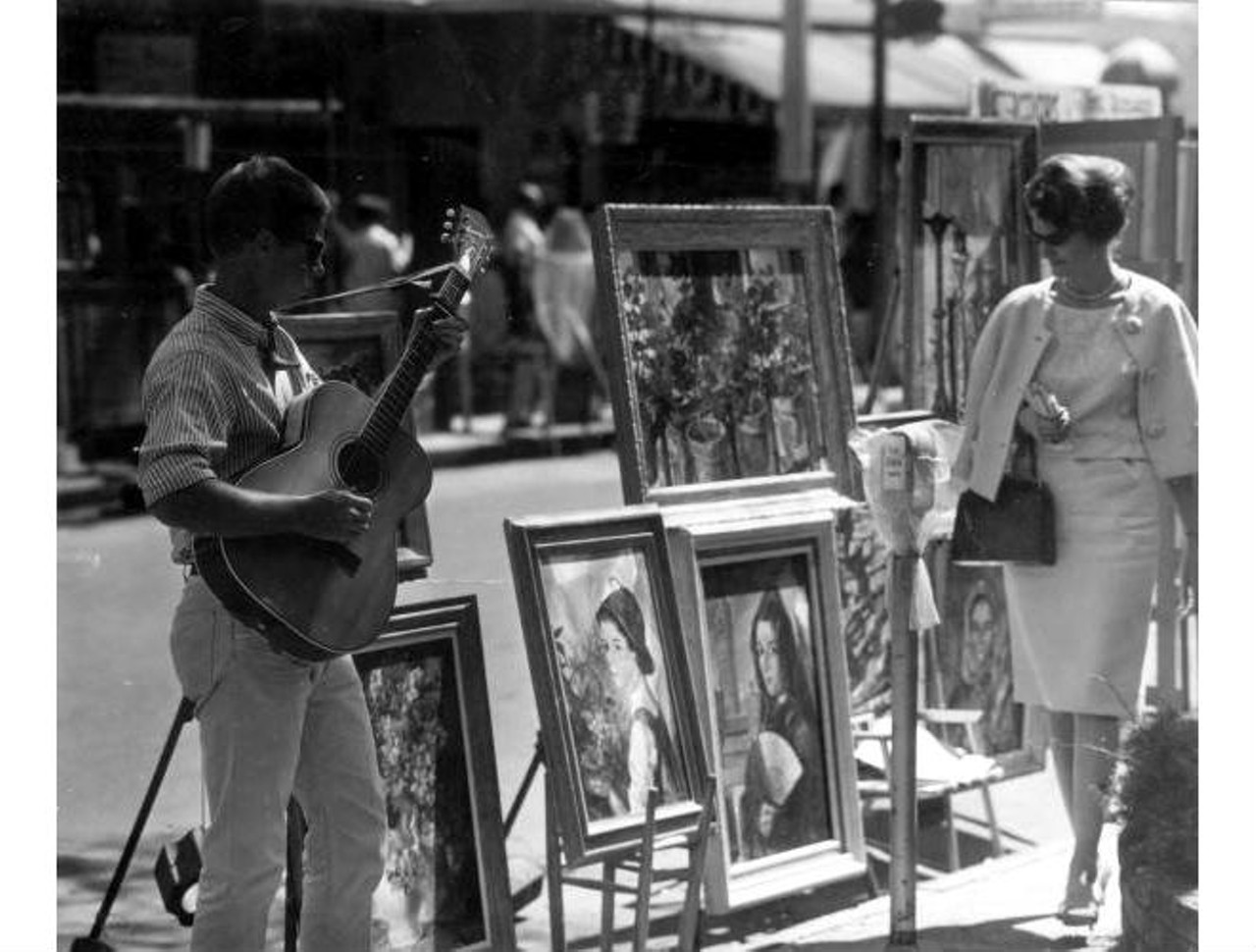Sidewalk arts festival, 1964