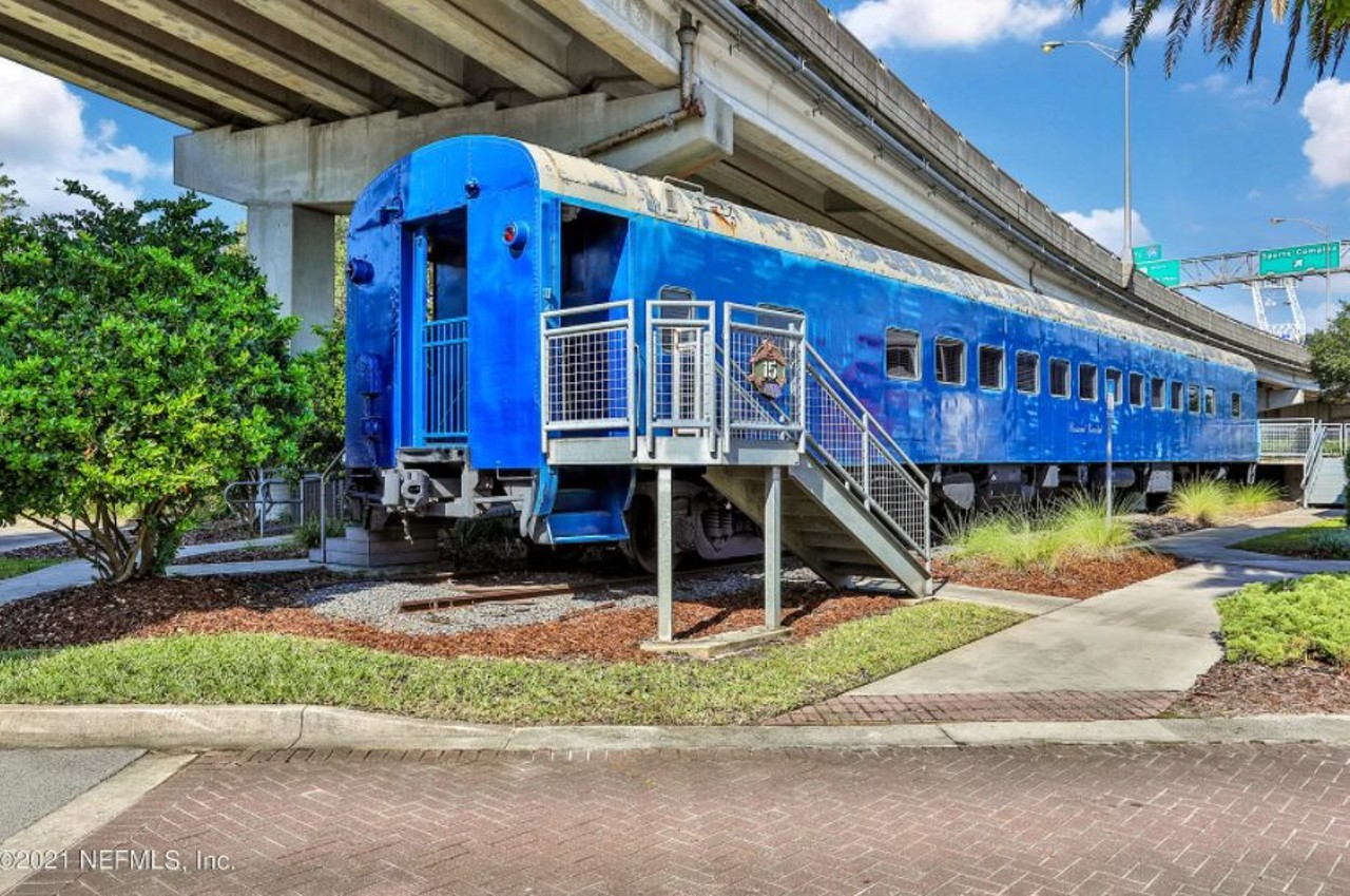 This $305K Florida condo is in a train car under a bridge