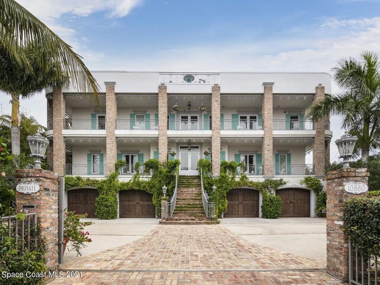 This $5 million Merritt Island home is a mishmosh of French Quarter architecture and Florida opulence