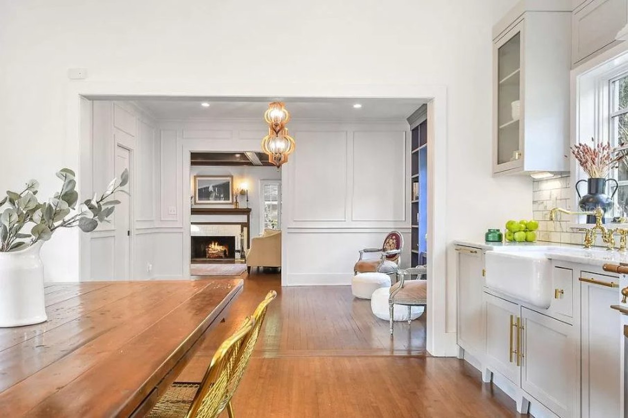 This beautifully restored 1928 Colonial in Lake Davis just hit the market for $1.3 million