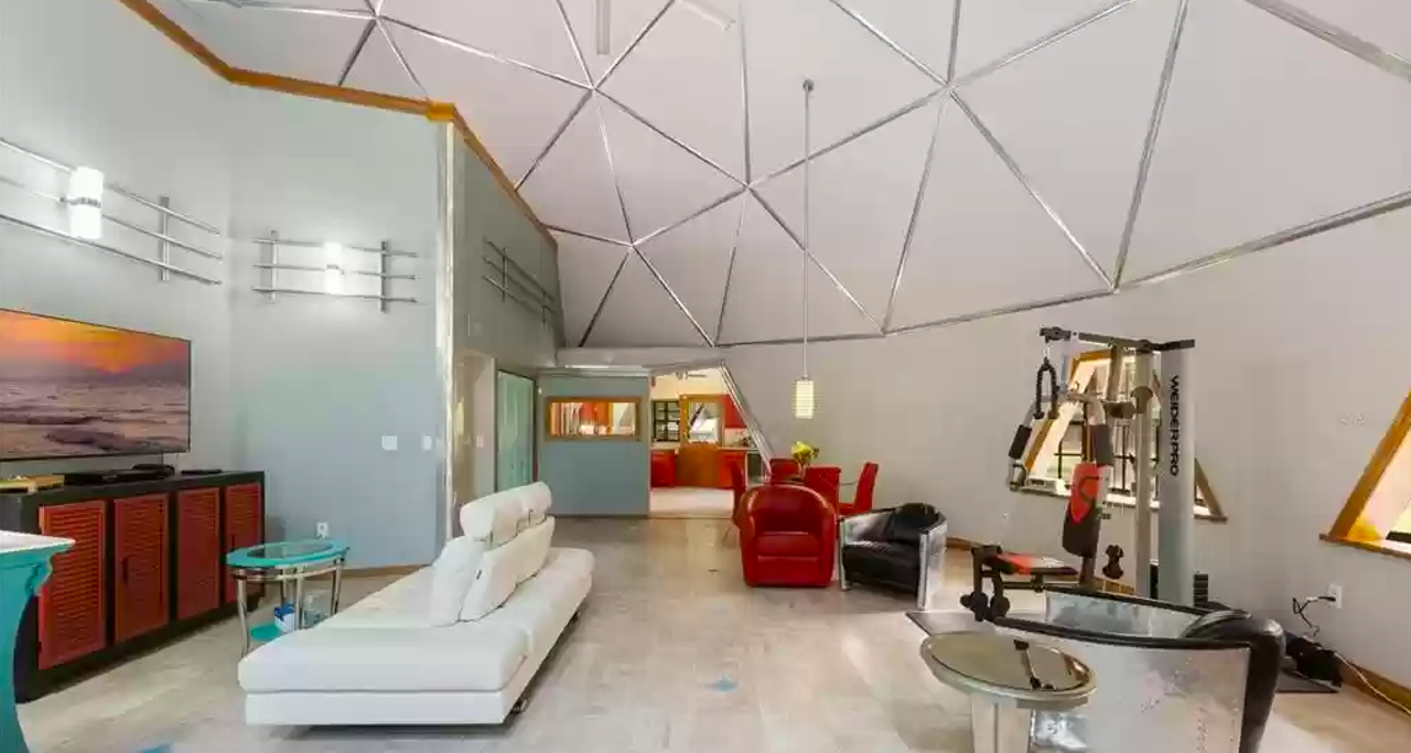 This Deland dome home is a space age retreat in the woods