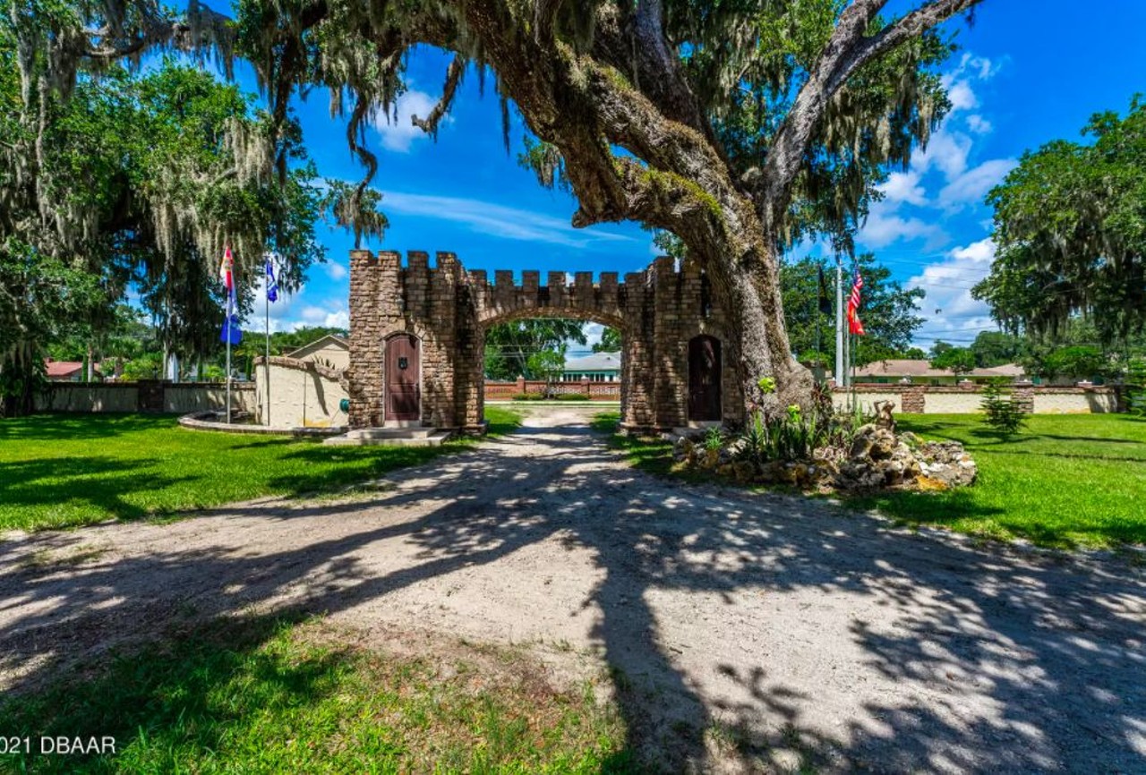 This half-finished castle in Daytona Beach comes with turrets and a 'dungeon'