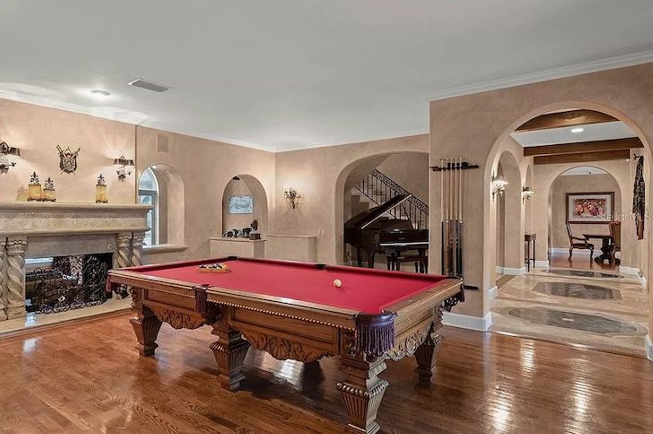 This Italian Renaissance mansion in College Park comes with its own wine cellar