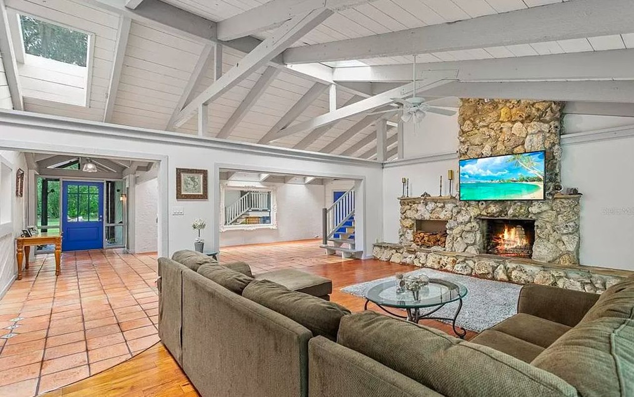 This Orlando area house comes with an indoor pool and a yurt