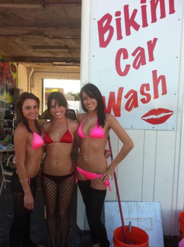 Bikini Car Wash at our NEW HOME!! 