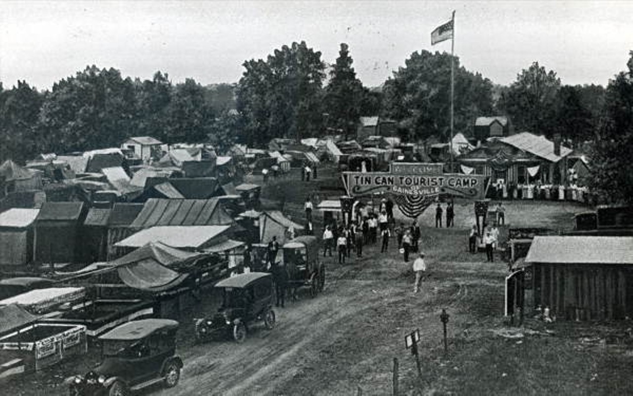 Tin Can Tourists camp in Gainesville, 1920s