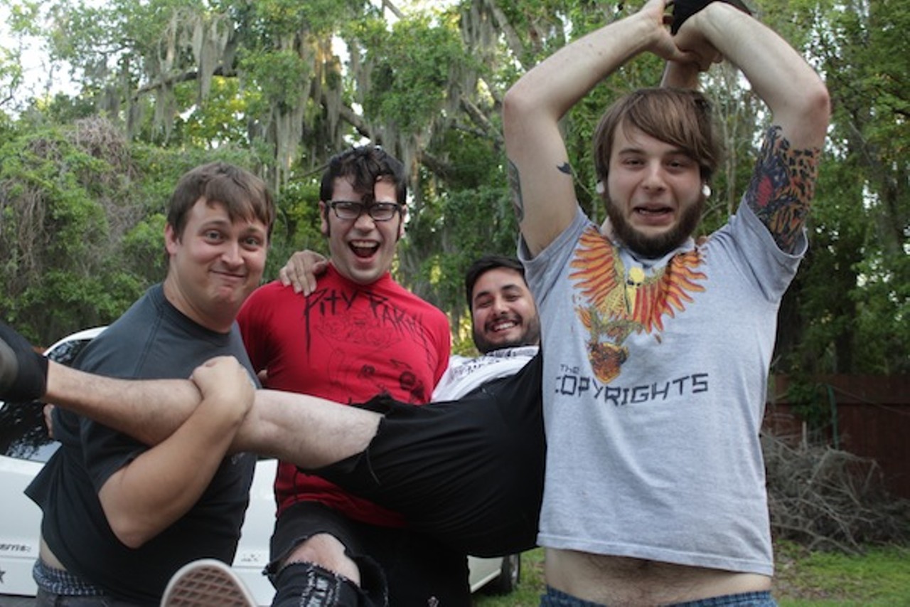 Caffiends
Thursday, Aug. 8 
with the Best of the Worst, Chilled Monkey Brains, Hoverounds
9 p.m.
The Local Bar & Grill, 3231 Edgewater Drive
407-900-9005
thelocalcp.com
free
You&#146;re unlikely to meet a more likable punk-in-drublic presence in Orlando than local pop-punk band Caffiends, who are about to embark on a summer tour and have invited everyone to help them kick it off at a free show at the Local in College Park. It&#146;s the last time for bouncing souls to catch them before a three-month hiatus during which the band plans to lay down a new LP. If you&#146;re unfamiliar with Caffiends, it&#146;s likely you&#146;ve also been missing out on their chuckle-inducing album art, which over the past few years has reimagined the Starbucks mermaid as a Satan worshipper and given the Statue of Liberty cause to call for a PBR toast. So we raise ours too, because these guys like to have fun, and they&#146;re looking to facilitate any similar objective you might have, so look alive and send them off proper. &#150; Ashley Belanger