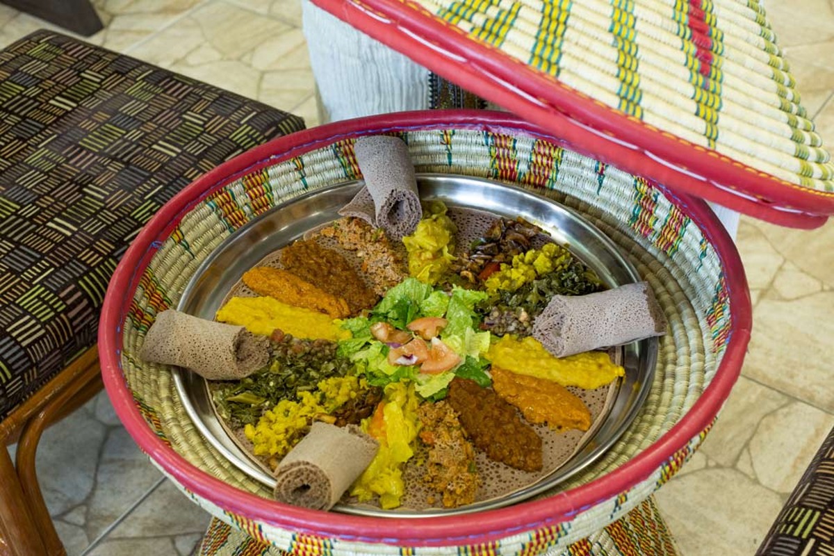 One of our favorite things to eat in 2023: The veggie combination at Selam Ethiopian and Eritrean Cuisine