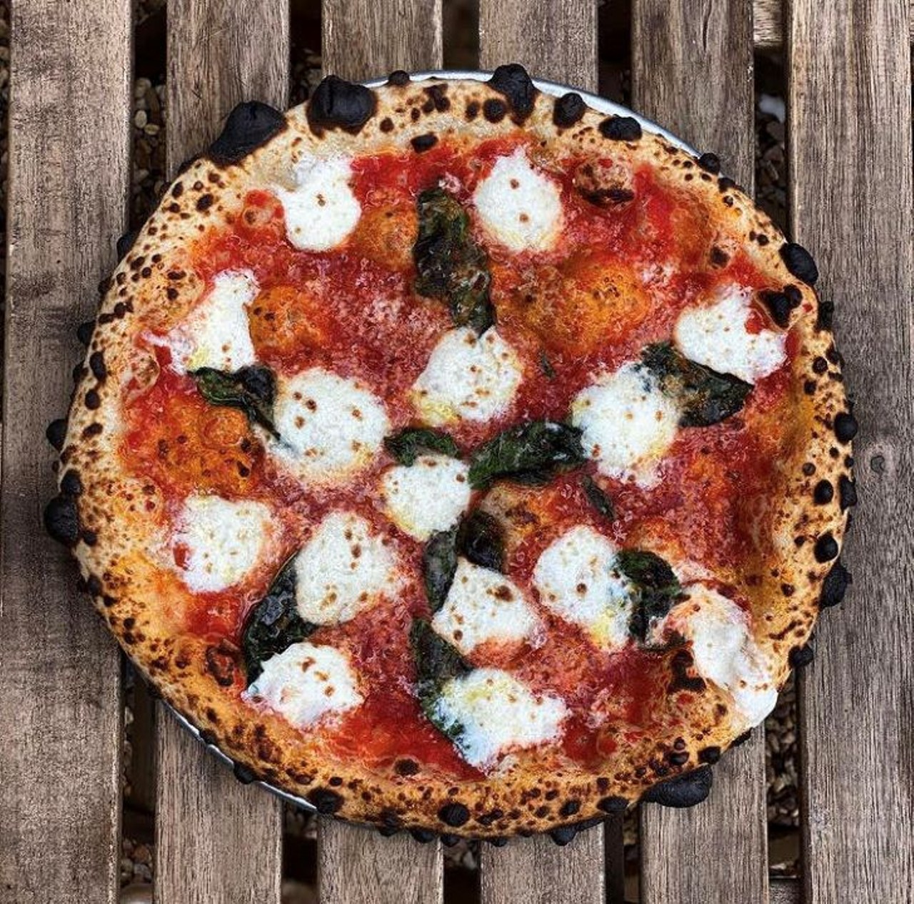 Pizza Bruno 
3990 Curry Ford Road
Cooked in a wood-fired oven for 90 seconds at 1,000 degrees, Pizza Bruno&#146;s notorious char-spotted pizza represents true Neapolitan-style pizza.  
Photo via Pizza Bruno/Instagram