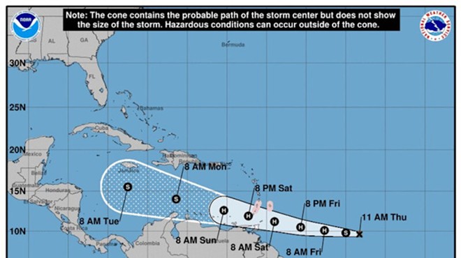 Tropical Storm Gonzalo likely to become 2020's first hurricane