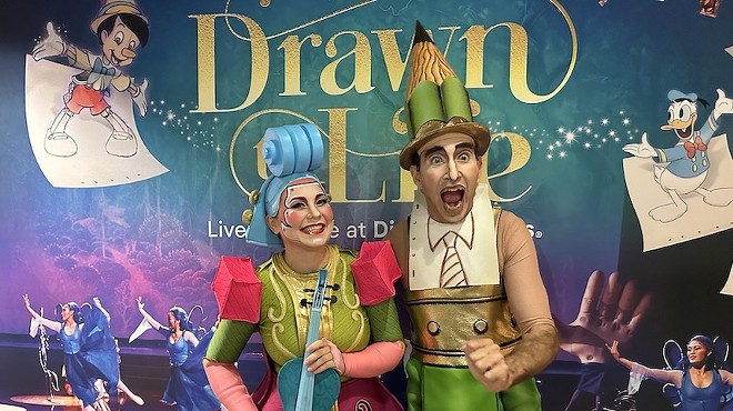 A meet-and-greet with "Violin" and "Pencil" is part of the VIP backstage tour of Cirque du Soleil's "Drawn to Life" show.