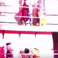 When Dopey fell on Disney's Fantasmic float, everyone just kept dancing