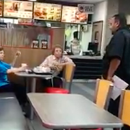 Two ladies were kicked out of a Florida Burger King after telling the manager to 'speak American English'