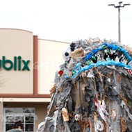 'Plastic monster' trolling Florida Publix stores to highlight the retailer's plastics problem