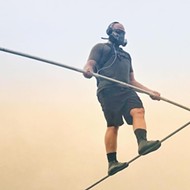 After tightrope walking across an active volcano, Nik Wallenda brings his next stunt to Legoland Florida