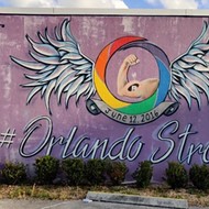 Pulse memorial mural at the LGBT+ Center Orlando vandalized with white supremacist stickers