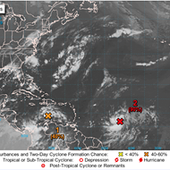Three tropical storms brewing in the Atlantic, one may be headed towards Florida