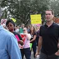 Chris King was the only Florida governor candidate to protest Richard Spencer
