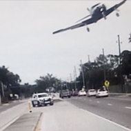 Sheriff dash-cam films plane making emergency landing in Florida neighborhood