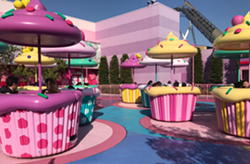 Hello Kitty Cupcake Dream tea cup ride at Universal Studios Japan - Image via Orlando Park Pass | Twitter