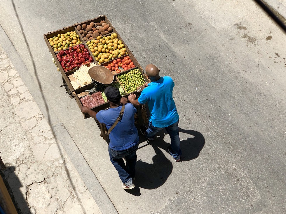 Produce vendors in Old Havana - Photo by Rob Bartlett