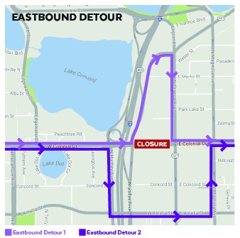 West Colonial Drive near I-4 will close this weekend for pedestrian bridge installation