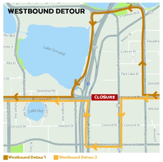 West Colonial Drive near I-4 will close this weekend for pedestrian bridge installation