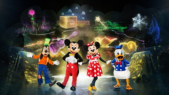 Mickey and pals are playing it cool in Orlando's Amway Center during this weekend's world premiere of their latest Disney On Ice tour. - FELD ENTERTAINMENT/DISNEY