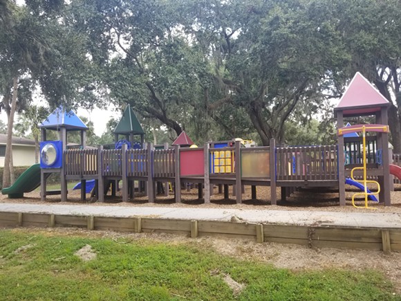 The tot playground found in Mt. Dora's Gilbert Park - Image via Ken Storey