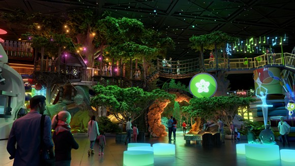 The Nature zone within the Experience PBS attraction