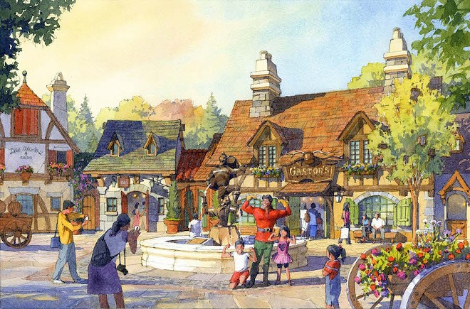 Tokyo Disneyland's upcoming Beauty and the Beast mini-land - Image via Disney Parks Blog
