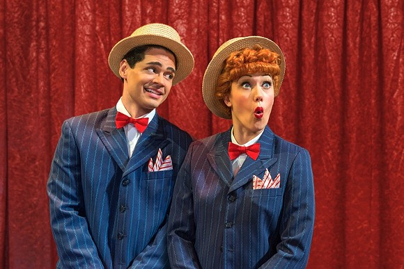 Euriamis Losada (Ricky Ricardo) and Thea Brooks (Lucy Ricardo) in the national tour of "I Love Lucy Live on Stage" - PHOTO BY JUSTIN NAMON VIA ILOVELUCYLIVE.COM