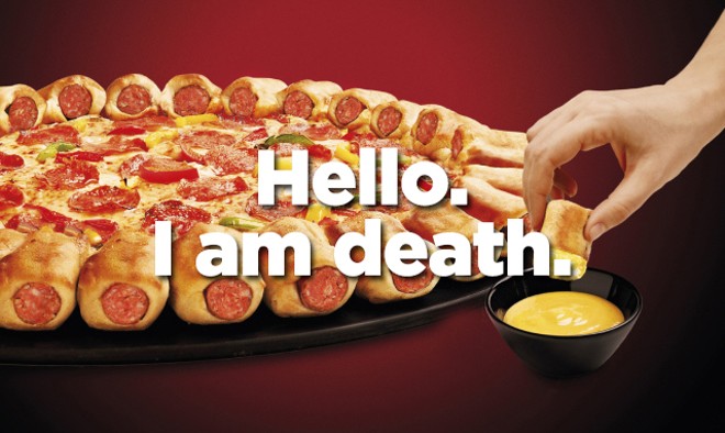 Pizza Hut's new hot dog pizza is a deathtrap