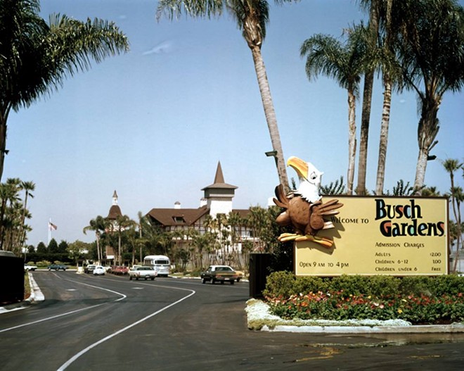 A retro photo from Busch Gardens Tampa. Parking is no longer $2. - PHOTO VIA BUSCH GARDENS TAMPA/FACEBOOK